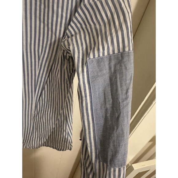 Chevignon Women Blue White Stripe Button Down Shirt Size M Casual Top - Picture 8 of 8